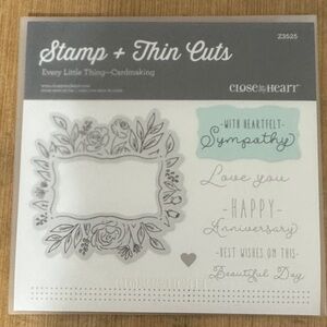 Close To My Heart Every Little Thing Stamp + Thin Cuts — Gray & Mint